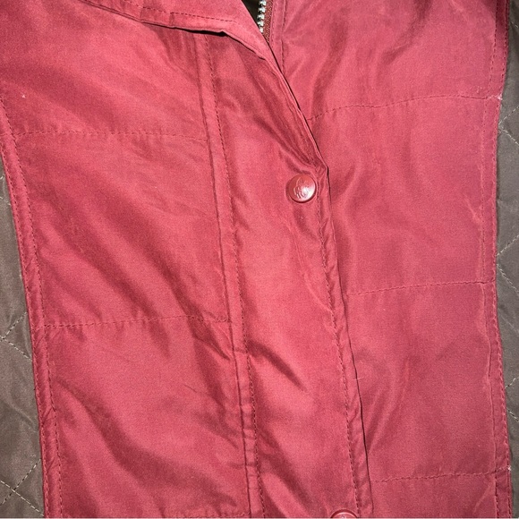 Outback Trading Co Western / Ranch Coat  Womens Small Red/ Brown Zip Up Snap - Picture 5 of 14